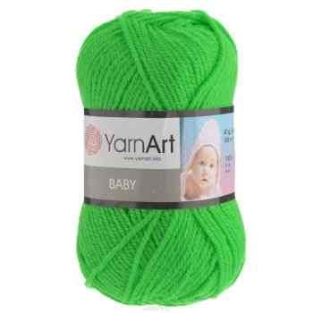 Пряжа для вязания YarnArt "Baby", цвет: ярко-зеленый (8233), 150 м, 50 г, 5 шт