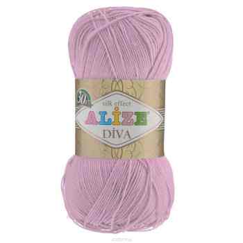 Пряжа для вязания Alize "Diva", цвет: розовый (291), 350 м, 100 г, 5 шт