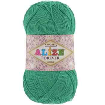 Пряжа для вязания Alize "Forever simli", цвет: нефритовый (610), 280 м, 50 г, 5 шт