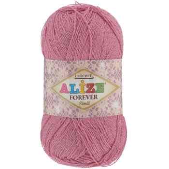 Пряжа для вязания Alize "Forever simli", цвет: ярко-розовый (39), 280 м, 50 г, 5 шт