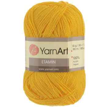 Пряжа для вязания YarnArt "Etamin", цвет: желтый (439), 180 м, 30 г, 10 шт