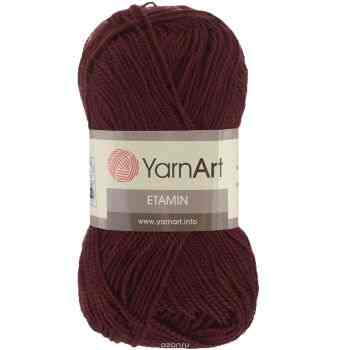 Пряжа для вязания YarnArt "Etamin", цвет: бордовый (435), 180 м, 30 г, 10 шт