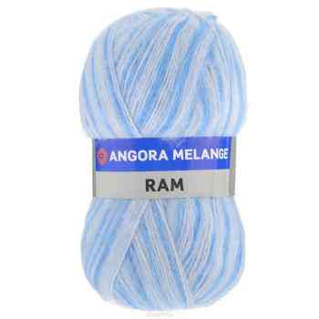 Пряжа для вязания YarnArt "Angora Ram. Melange", цвет: серый, голубой (707), 500 м, 100 г, 5 шт