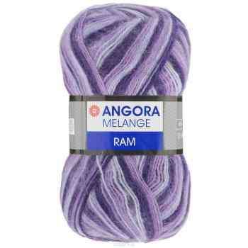 Пряжа для вязания YarnArt "Angora Ram. Melange", цвет: серый, сиреневый (714), 500 м, 100 г, 5 шт