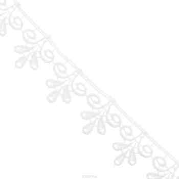 Кружево вязаное "Астра", цвет: белый, ширина 3 см, длина 9 м. 7704388