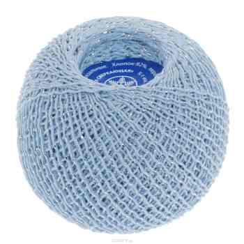 Нитки вязальные "Снежинка сверкающая", комбинированные, цвет: голубой (1601), 195 м, 25 г, 4 шт