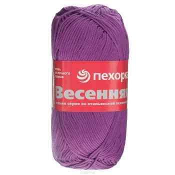 Пряжа для вязания Пехорка "Весенняя", цвет: фиалка (179), 250 м, 100 г, 5 шт