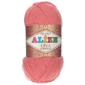 Пряжа для вязания Alize "Diva Stretch", цвет: персиковый (619), 400 м, 100 г, 5 шт