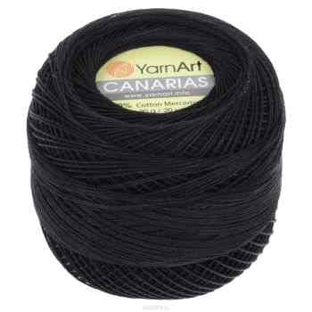 Пряжа для вязания YarnArt "Canarias", цвет: черный (9999), 203 м, 20 г, 10 шт