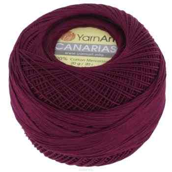Пряжа для вязания YarnArt "Canarias", цвет: бордовый (0112), 203 м, 20 г, 10 шт