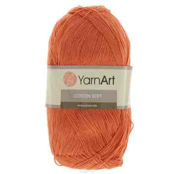 Пряжа для вязания YarnArt "Cotton Soft", цвет: рыжий (24), 600 м, 100 г, 5 шт
