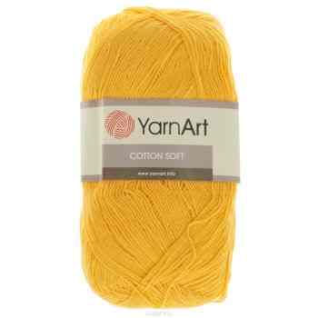 Пряжа для вязания YarnArt "Cotton Soft", цвет: желтый (35), 600 м, 100 г, 5 шт