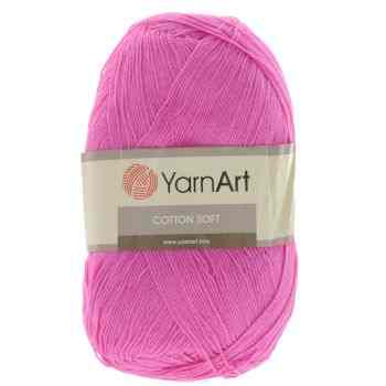 Пряжа для вязания YarnArt "Cotton Soft", цвет: розовый (42), 600 м, 100 г, 5 шт