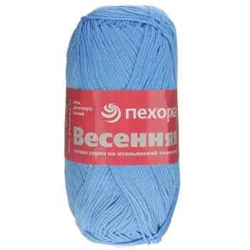 Пряжа для вязания Пехорка "Весенняя", цвет: голубой, 250 м, 100 г, 5 шт