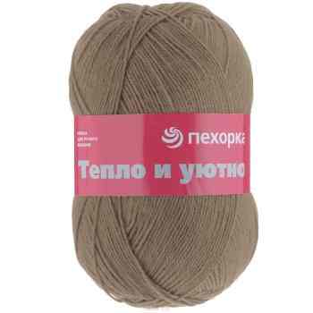 Пряжа для вязания Пехорка "Тепло и уютно", цвет: верблюжий (412), 400 м, 100 г, 5 шт