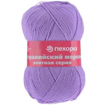 Пряжа для вязания Пехорка "Австралийский меринос", цвет: светлая фиалка (389), 400 м, 100 г, 5 шт