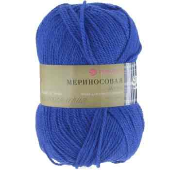 Пряжа для вязания Пехорка "Мериносовая", цвет: ультрамарин (491), 200 м, 100 г, 10 шт