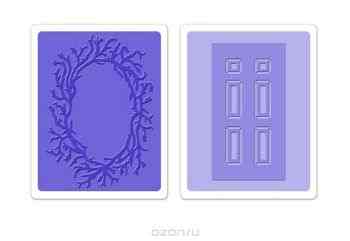 Форма для эмбоссирования Sizzix "Дверь и венок", 2 шт