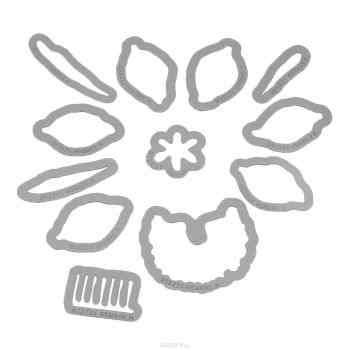 Форма для вырубки Sizzix "Цветок. Нарцисс", 12 шт