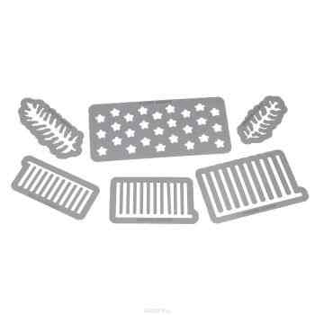 Форма для вырубки Sizzix "Цветок. Тысячелистник", 6 шт