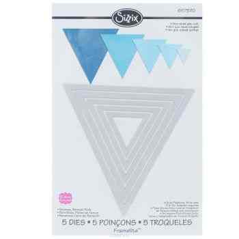 Форма-трафарет для вырубки Sizzix "Треугольники", 5 шт.