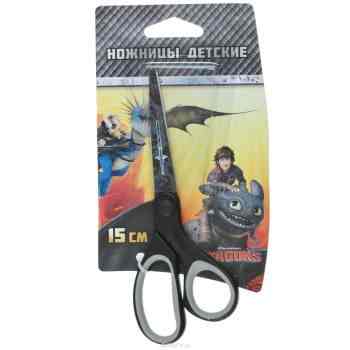 Ножницы детские Action "Dragons", цвет: черный