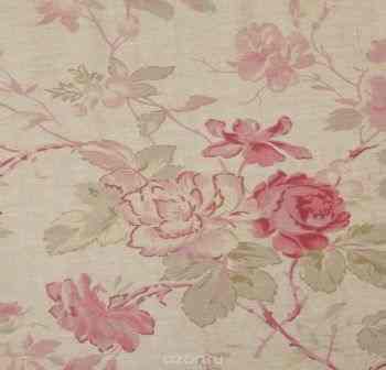 Ткань "Manon Chambray", ширина 110см, в упаковке 1м, 100% хлопок, коллекция "Les rouges et roses" /Изысканно-красный/. BAO.31