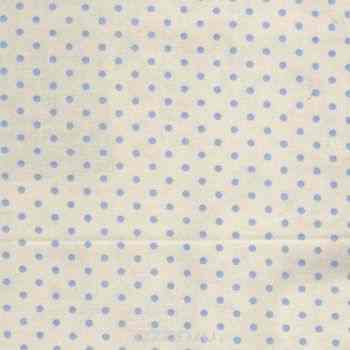 Ткань "Dots gris", ширина 110см, в упаковке 1м, 100% хлопок, коллекция "Les bleus" /Небесно-голубой/. BDOT.YB