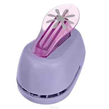 Дырокол фигурный Hobbyboom "Цветок 8 лепестков", №336, цвет: сиреневый, 2,5 см