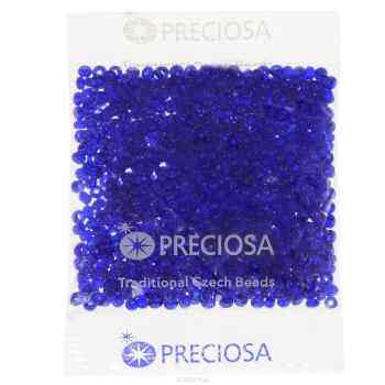 Бисер Preciosa "Ассорти", прозрачный, цвет: синий, 50 г