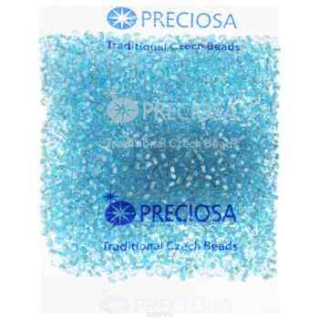 Бисер Preciosa "Ассорти", с серебристым центром, цвет: светло-голубой, 50 г. 163142