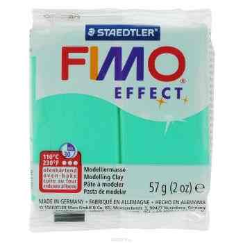 Полимерная глина Fimo "Effect", цвет: полупрозрачный зеленый, 56 г