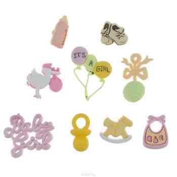 Пуговицы декоративные Buttons Galore & More "Baby", 8 шт