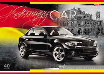 Альбом для рисования Hatber "Country Cars. Germany", 40 листов