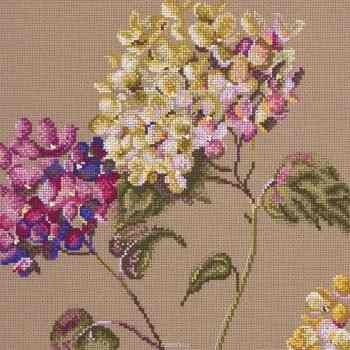Набор для вышивания Maia "Quiet Time. Hydrangea/Тихое время. Гортезия", 22,5 х 22,5 см