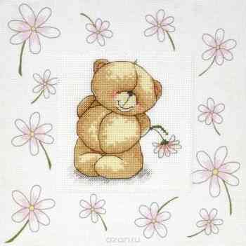 Набор для вышивания крестом Anchor "Floral Days", 20 х 20 см