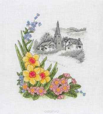 Набор для вышивания крестом Anchor "Spring Days", 19,5 х 16,5 см