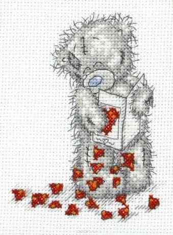 Набор для вышивания крестом Anchor "Little Hearts", 11 х 8 см