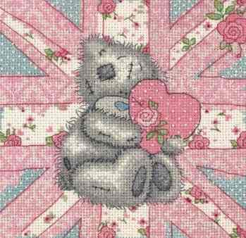 Набор для вышивания крестом Anchor "Tatty With Union Jack", 16 х 16 см
