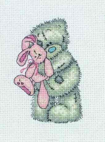 Набор для вышивания крестом Anchor "Pink Rabbit", 11 х 8 см