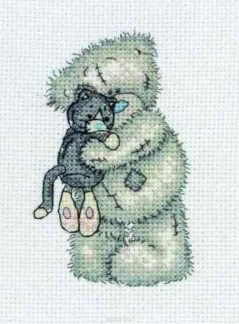 Набор для вышивания крестом Anchor "Cuddly Cat", 11 х 8 см