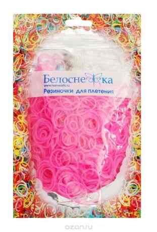 Белоснежка Резиночки для плетения цвет светло-розовый неон 1000 шт