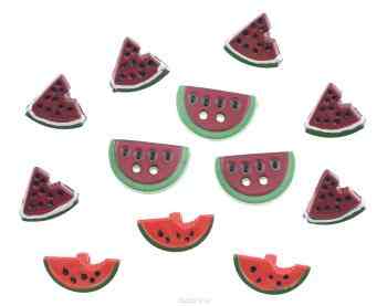 Пуговицы декоративные Buttons Galore & More "Watermelon", 12 шт