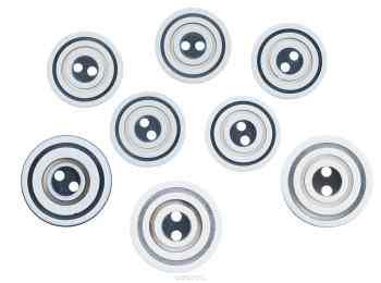 Пуговицы декоративные Buttons Galore & More "Circles", 8 шт