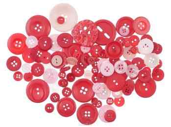 Пуговицы декоративные Buttons Galore & More "Color Blends", цвет: вишневый, 85 г. 7708879