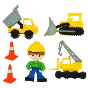 Пуговицы декоративные Dress It Up "Рабочая зона", 6 шт