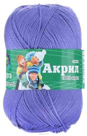 Пряжа Астра "Акрил", цвет: сиреневый, 300 м, 100 г, 3 шт