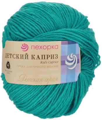 Пряжа для вязания Пехорка "Детский каприз", цвет: изумрудный (335), 225 м, 50 г, 10 шт