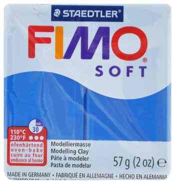 Полимерная глина Fimo "Soft", цвет: синий, 56 г