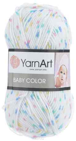 Пряжа для вязания YarnArt "Baby Color", цвет: белый, синий, розовый (0267), 150 м, 50 г, 5 шт